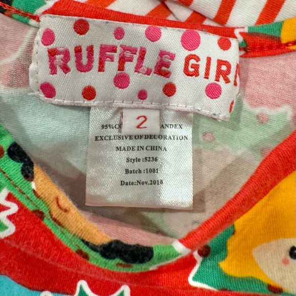 RUFFLE GIRL Christmas dress Girl’s size 2 - Picture 6 of 8